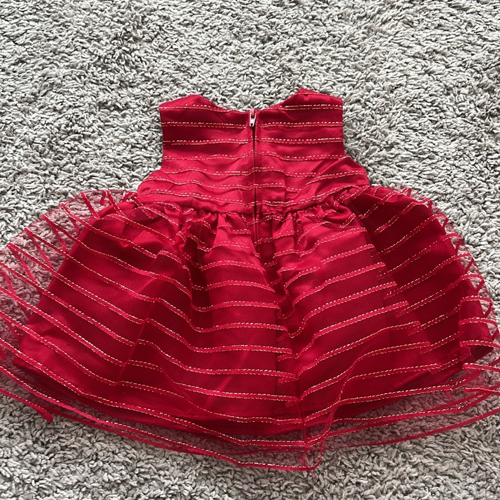 Purple Rose Red Tulle Baby Party Formal Dress - Picture 4 of 4